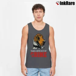 Men’s Mcgruff The Crime Dog 80s Retro Tank Top in charcoal | Breathable, Active-Friendly Design
