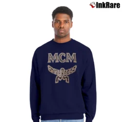 Men’s Mcm Men's Logo Graphic Crewneck Sweatshirt in navy | Cozy Fabric, Clean Style