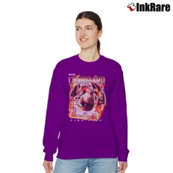 Women’s Mega Charizard Dragon Flying Fashion Relaxed Sweatshirt in purple | Soft, Laid-Back Vibe