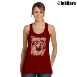 Women’s Mega Charizard Dragon Flying Fashion Tank Top in maroon | Lightweight, Movement-Friendly