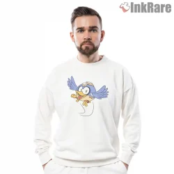 Mega Man Beat Bird Companion Cute Flying Shirt on graphic shirt for men graphic tee