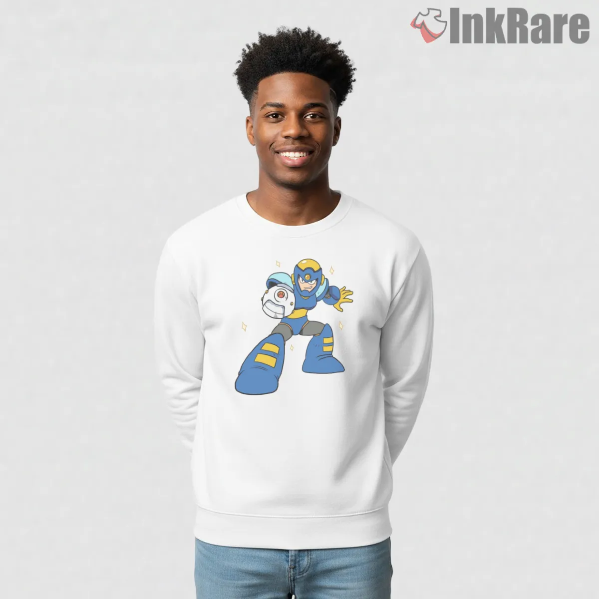 Mega Man Flash Man Time Freeze Speed Shirt on graphic shirt for men graphic tee