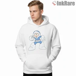 Mega Man Ice Man Classic Arctic Robot Shirt on white hoodie for men graphic tee