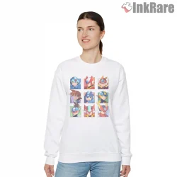 Mega Man Legacy Heroes Portrait Grid Shirt on graphic shirt for women graphic tee
