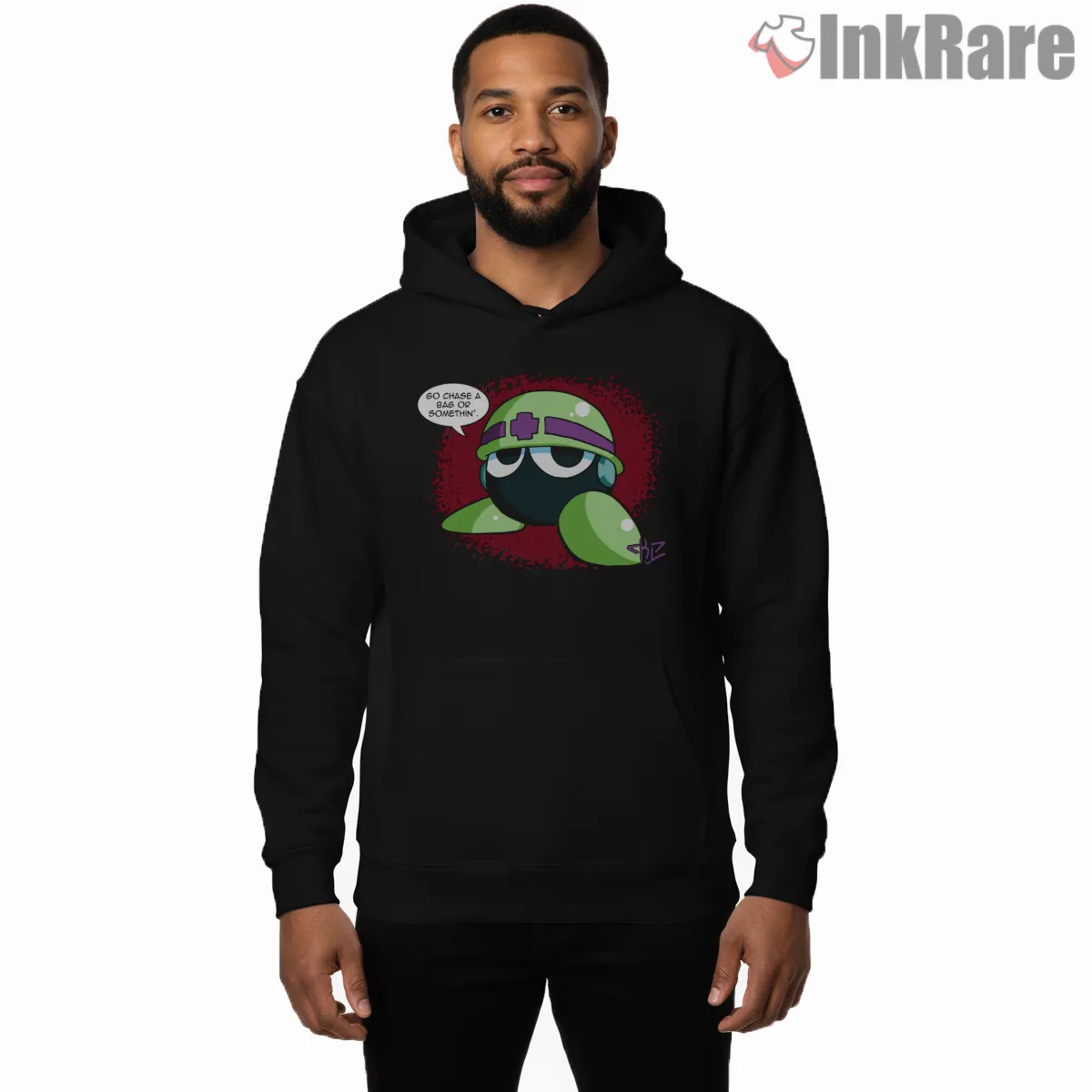 Mega Man Mettaur Helmet Cute Enemy Cartoon Shirt on black hoodie for men graphic tee