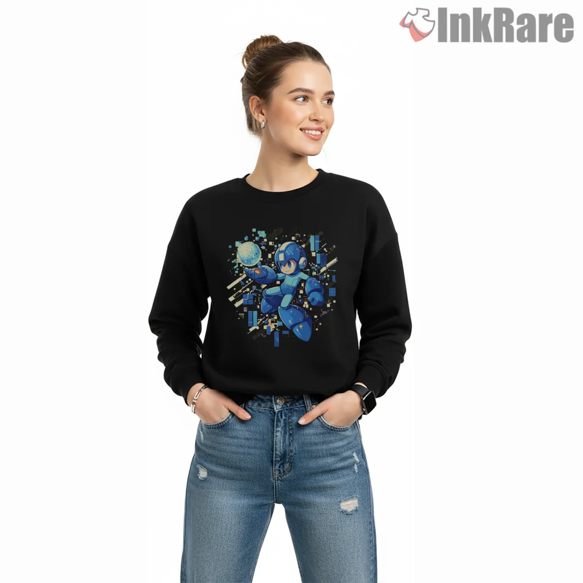 Mega Man Pixel Energy Blast Dynamic Shirt Mega Man Pixel Energy Blast Dynamic Shirt on graphic shirt for women graphic tee