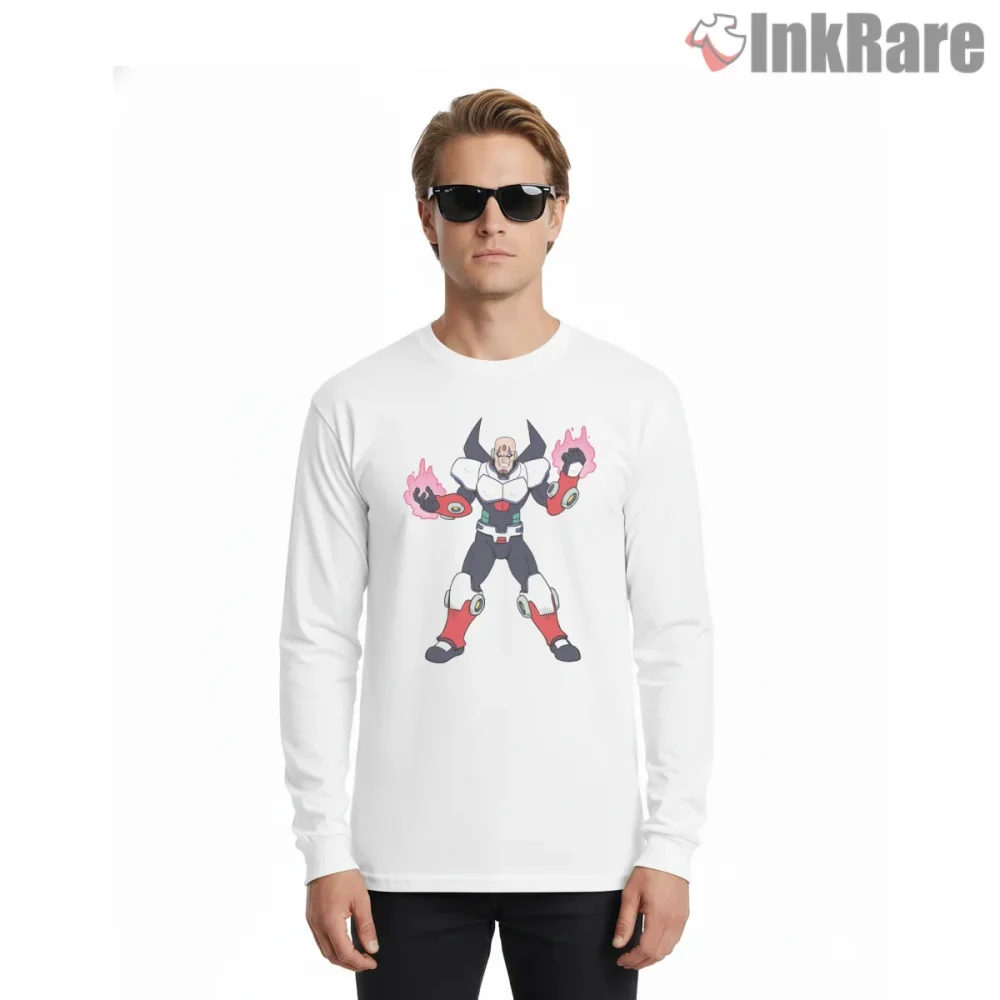 Mega Man Sigma Final Form Dark Power Shirt on white long sleeve shirt for men graphic tee