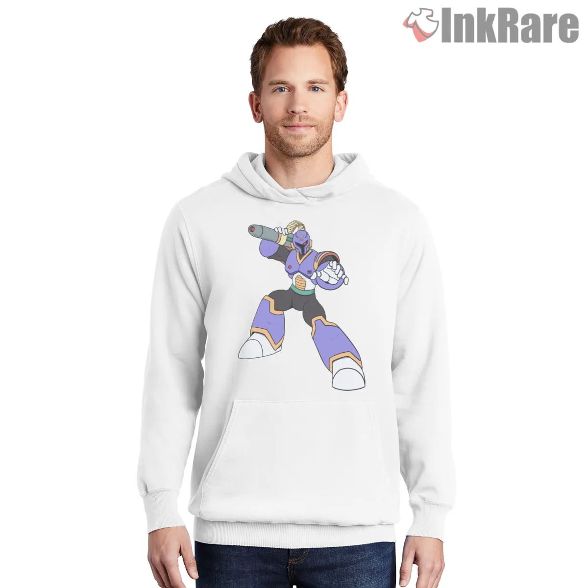Mega Man Vile Ruby Spears Cartoon Villain Shirt on white hoodie for men graphic tee