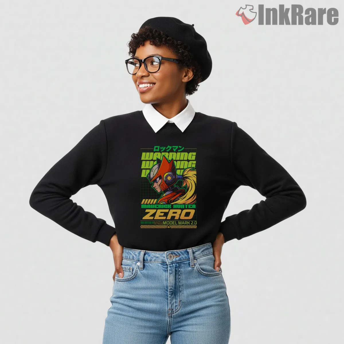 Mega Man Zero Cyber Warning Poster Style Shirt Mega Man Zero Cyber Warning Poster Style Shirt on graphic shirt for women graphic tee