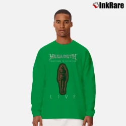 Men’s megadeth countdown to extinction album cover Long-Sleeve Shirt in irish green | Sleek, Lightweight, Year-Round Wear