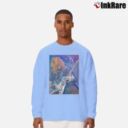 Men’s Megadeth Dave Mustaine Long-Sleeve Shirt in light blue | Sleek, Lightweight, Year-Round Wear
