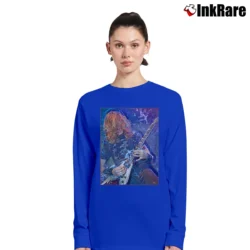 Women’s Megadeth Dave Mustaine Long-Sleeve Top in royal blue | Sleek, Versatile, All-Season