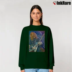 Women’s Megadeth Dave Mustaine Relaxed Sweatshirt in forest green | Soft, Laid-Back Vibe