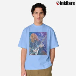 Men’s Megadeth Dave Mustaine Classic T-Shirt in light blue | Soft, Breathable Everyday Wear