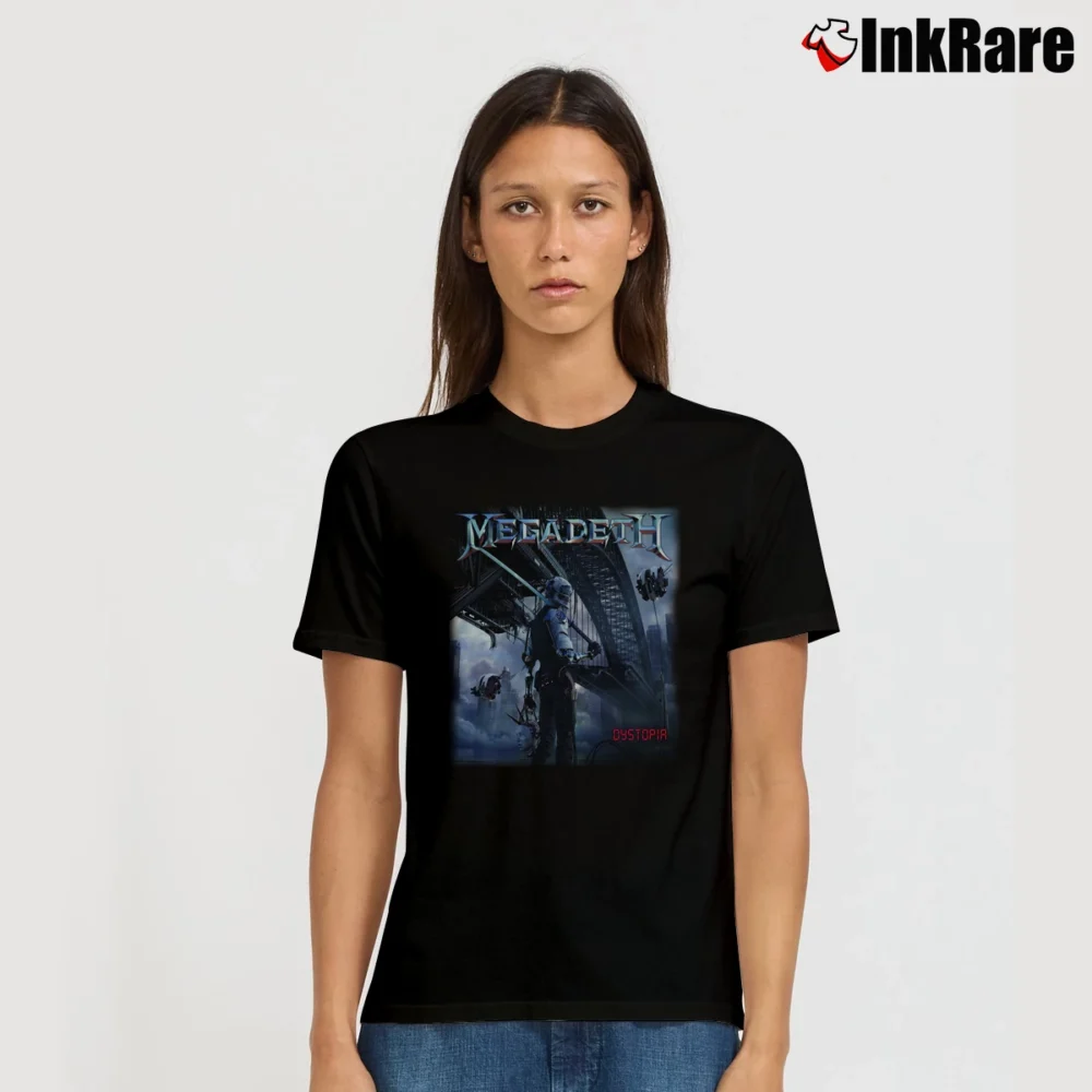 Women’s Megadeth Dystopia T-Shirt in black | Soft, Flattering Fit