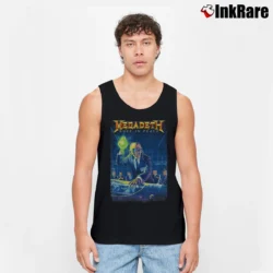 Men’s Megadeth Rust In Peace Tank Top in black | Breathable, Active-Friendly Design