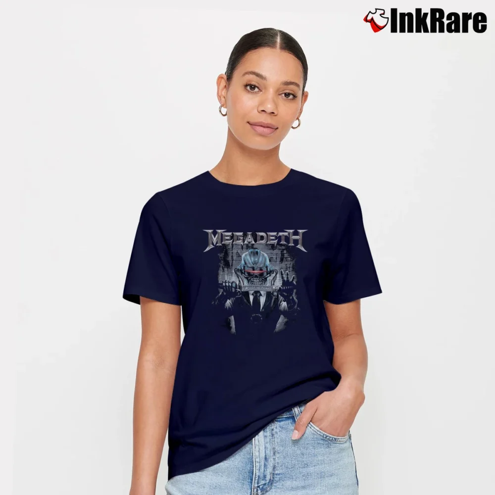 Women’s Megadeth Samurai Graphic Signature T-Shirt in navy | Soft, Flattering Fit