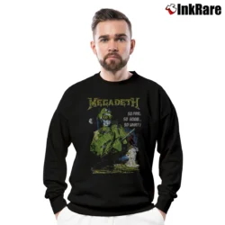 Men’s Megadeth So Far So Good Crewneck Sweatshirt in black | Cozy Fabric, Clean Style