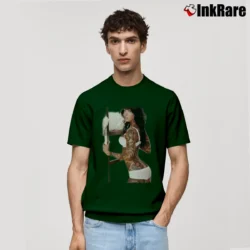 Men’s Megan Fox Tattoo Pin Up Fashion Classic T-Shirt in forest green | Soft, Breathable Everyday Wear