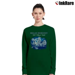 Women’s megan moroney am i okay tour country music Long-Sleeve Top in forest green | Sleek, Versatile, All-Season
