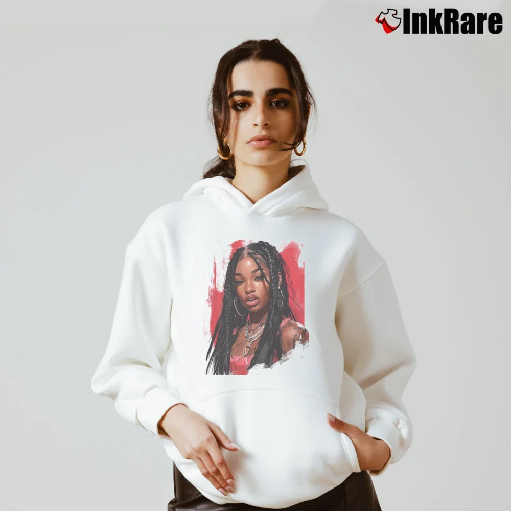 Women’s megan thee stalion rap music hip hop fashion Cozy Hoodie in white | Warm, Structured, Stylish
