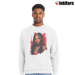 Men’s megan thee stalion rap music hip hop fashion Crewneck Sweatshirt in white | Cozy Fabric, Clean Style