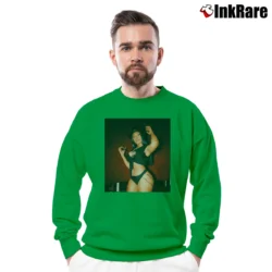 Men’s Megan Thee Stallion Graphic Crewneck Sweatshirt in irish green | Cozy Fabric, Clean Style