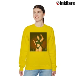 Women’s Megan Thee Stallion Graphic Relaxed Sweatshirt in yellow | Soft, Laid-Back Vibe