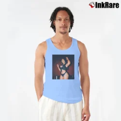 Men’s Megan Thee Stallion Graphic Tank Top in light blue | Breathable, Active-Friendly Design