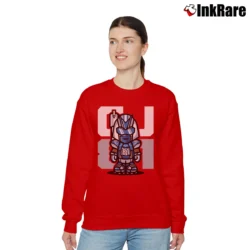 Women’s Megatron CJ81 Calvin Johnson Relaxed Sweatshirt in red | Soft, Laid-Back Vibe
