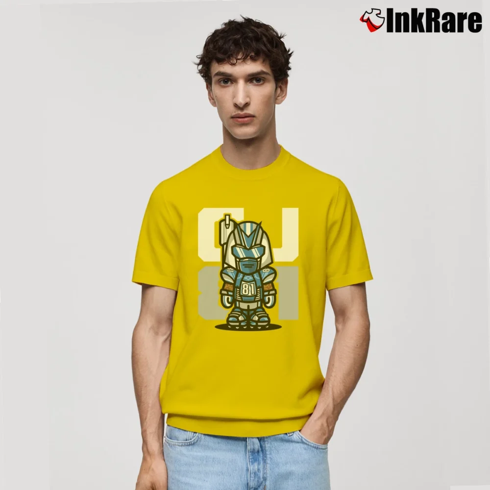 Men’s Megatron CJ81 Calvin Johnson Classic T-Shirt in yellow | Soft, Breathable Everyday Wear