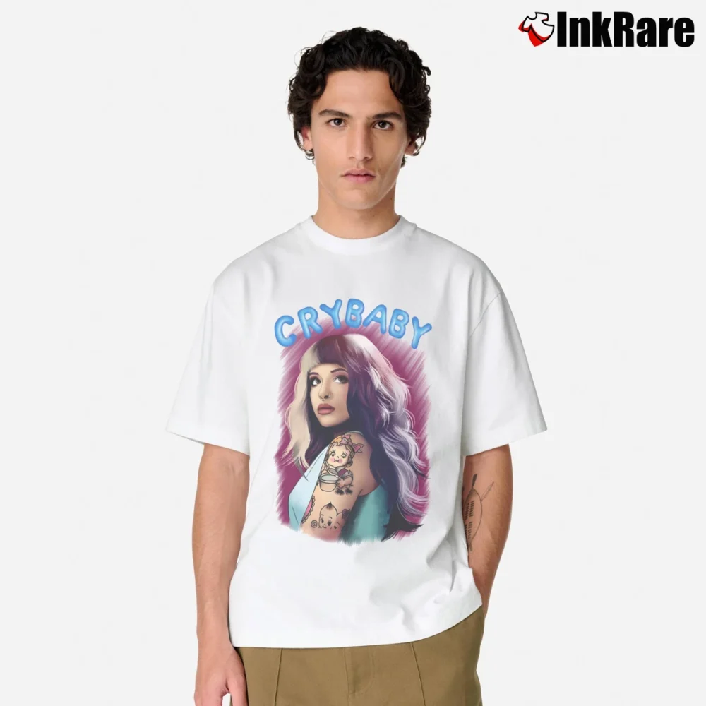 Men’s Melanie Martinez Muscle Classic T-Shirt in white | Soft, Breathable Everyday Wear