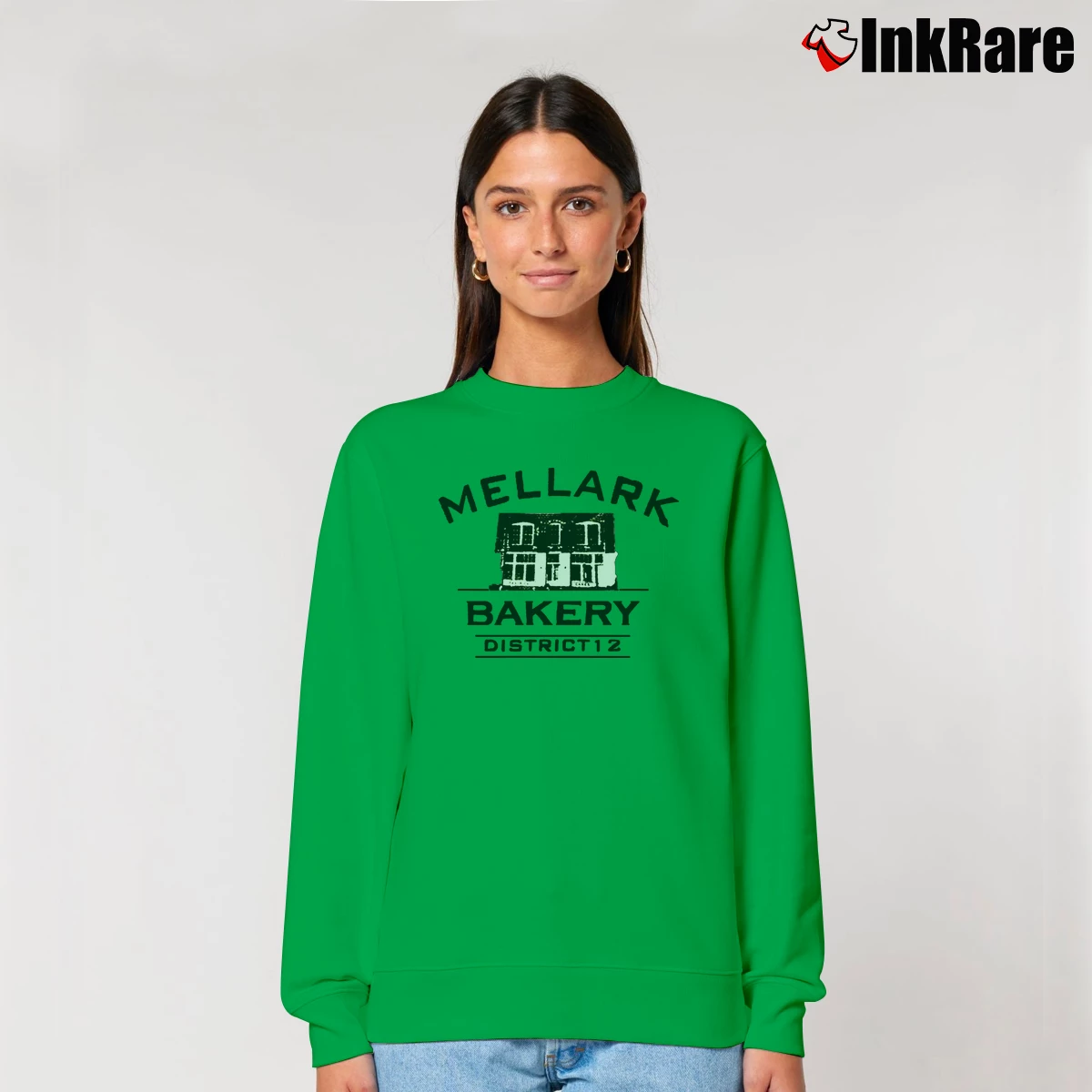 Women’s Mellark Bakery District 12 Relaxed Sweatshirt in irish green | Soft, Laid-Back Vibe