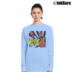 Women’s melvins hooch devil sludge metal band Long-Sleeve Top in light blue | Sleek, Versatile, All-Season