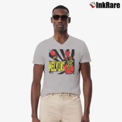 Men’s melvins hooch devil sludge metal band V-Neck Tee in sport grey | Sharp, Breathable, Everyday Staple