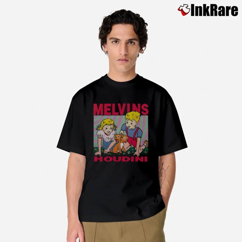 Men’s Melvins Houdini Metal Rock Band Classic T-Shirt in black | Soft, Breathable Everyday Wear