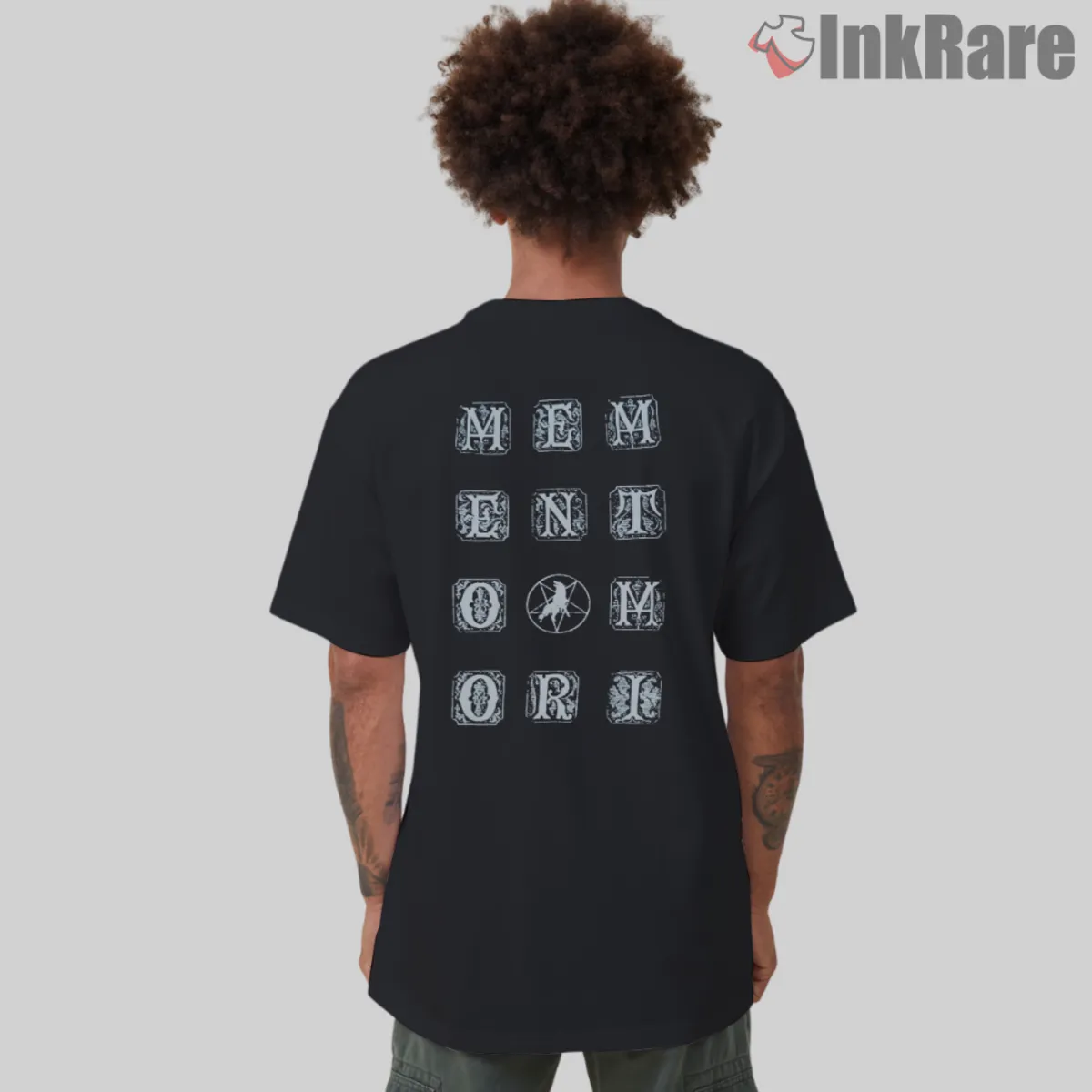 Memento Mori Marduk Back Print Primary back grid spelling Memento Mori