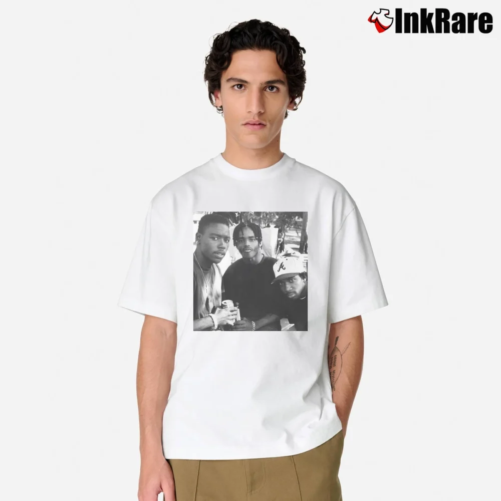 Men’s Menace Ii Society 1993 Black Movie Classic T-Shirt in white | Soft, Breathable Everyday Wear