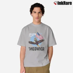 Men’s Meowica July 4th Funny Cat Eagle Classic T-Shirt in sport grey | Soft, Breathable Everyday Wear