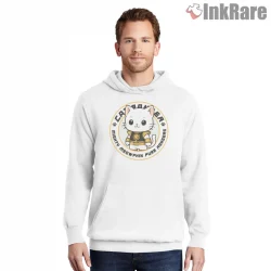 Meowphin White Cat Ranger Cute Mashup Shirt on white hoodie for men graphic tee