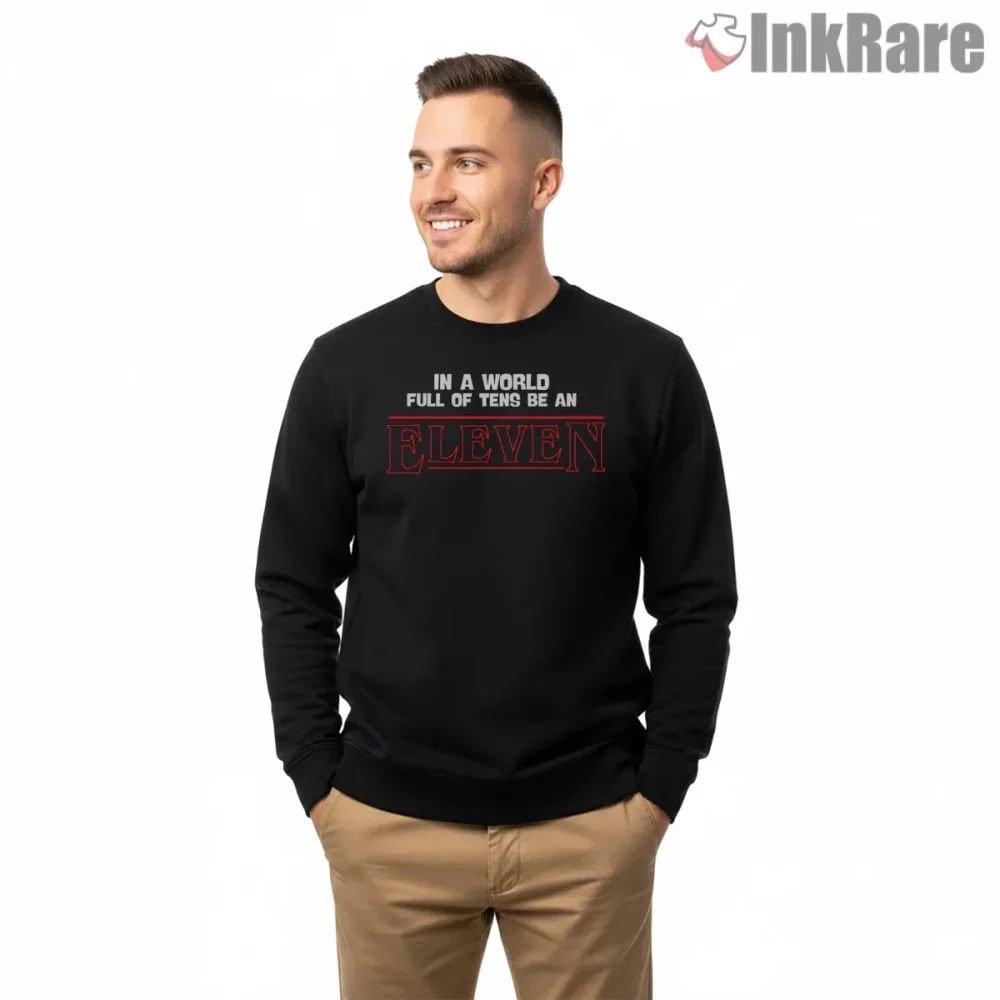 Merry Christmas Be An Eleven Holiday Quote Shirt on graphic shirt for men graphic tee
