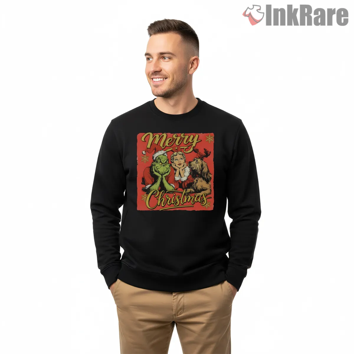 Merry Christmas Vintage Grinch Parody Holiday Shirt Merry Christmas Vintage Grinch Parody Holiday Shirt on graphic shirt for men graphic tee