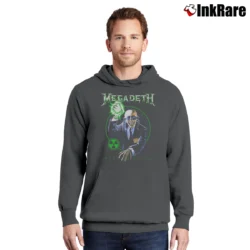 Men’s metal band megadeth rust in peace album cover Pullover Hoodie in charcoal | Cozy, Durable, Modern Fit