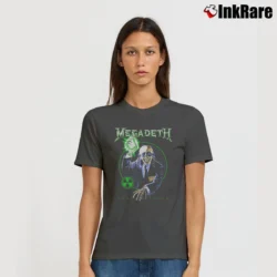 Women’s metal band megadeth rust in peace album cover Signature T-Shirt in charcoal | Soft, Flattering Fit
