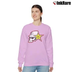 Women’s Metal Mulisha And Rockstar Combo Relaxed Sweatshirt in light pink | Soft, Laid-Back Vibe