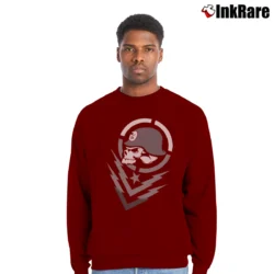 Men’s Metal Mulisha Boltz Crewneck Sweatshirt in maroon | Cozy Fabric, Clean Style