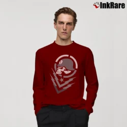 Men’s Metal Mulisha Hardcore Action Long-Sleeve Shirt in maroon | Sleek, Lightweight, Year-Round Wear