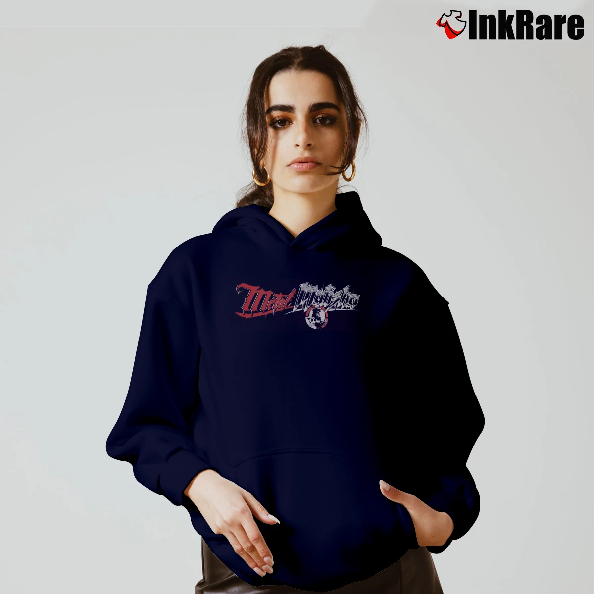 Women’s Metal Mulisha Hardcore Cozy Hoodie in navy | Warm, Structured, Stylish