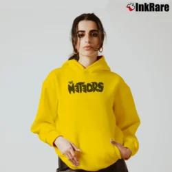 Women’s Meteors Logo Psychobilly Cozy Hoodie in yellow | Warm, Structured, Stylish