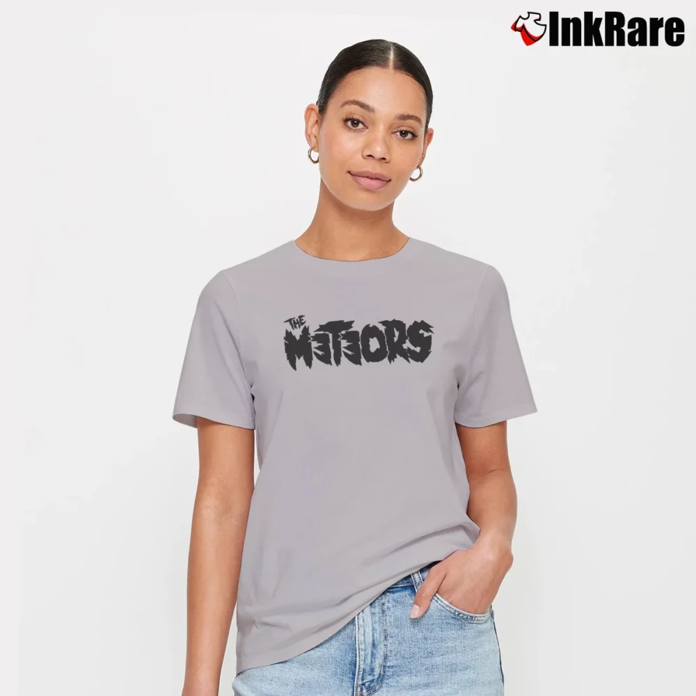 Women’s Meteors Logo Psychobilly Signature T-Shirt in sport grey | Soft, Flattering Fit